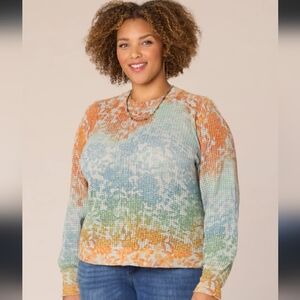 Democracy Summer Sweater Multi Color Size 2X